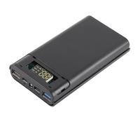 Ejoyous DIY Power Bank Case, Six-Cell Type-C Nonwelding Kit | Boîtier de cellules de batterie, cellules non incluses, protocoles Pd2.0 Pd3.0 Pps, lampe de poche Led à coque en Abs pour