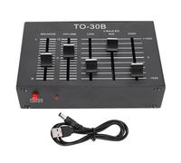 Ejoyous Égaliseur Stéréo 3 Bandes, égaliseur EQ NE5532 Préamplificateur HiFi avec Alimentation Isolée pour Un Son Clair et Un Contrôle de la Balance pour Instruments de Musique et