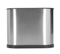 Ejoyous Égouttoir à Couverts en Acier Inoxydable, Boîte de Rangement pour Vaisselle avec Trous de Drainage, Support à Ustensiles 22 X 9,6 X 18 Cm pour Comptoir de Cuisine, Organisateur Vertical pour
