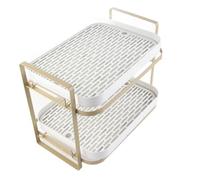 Ejoyous Égouttoir à Tasses à 2 Niveaux, étagère de Séchage de Tasses avec Plateau de Vidange Amovible, étagère de Rangement de Cuisine pour en Verre, Bols, Assiettes