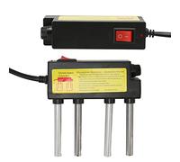 Ejoyous Électrolyseur d'eau, Test D'électrolyseur d'eau par électrolyse avec Fusible Anti-Fuite, 4 Tiges Métalliques de Test, Testeur d'eau Numérique (Prise UE)