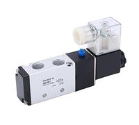 Ejoyous Électrovanne électrique, électrovanne d'air en Alliage d'aluminium, 2 Positions 5 Voies G1 4 0,15 à 0,8 MPa IP65 pour équipement de Machine, Robotique de des Aliments, Systèmes Textiles