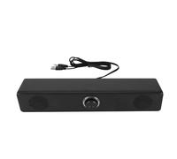 Ejoyous Enceintes USB pour Ordinateur, Son HiFi Clair avec Bouton | Deux pilotes actifs 5 W, suppression du bruit antimagnétique, entrée AUX 3,5 mm, contrôle numérique du volume, utilisation