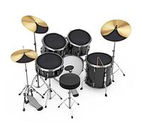 Ejoyous Ensemble de 10 Sourdines pour Tambour et Cymbale avec Clips, Tampons de Pratique Silencieux