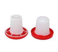 Ejoyous Ensemble de Distributeur de Nourriture et D'Abreuvoir pour Poussins, Distributeur Automatique de Nourriture pour Poules Abreuvoir Automatique à Eau avec Bouchon à Vis Conteneur