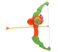 Ejoyous Ensemble de Jeu de Tir à l'arc, Nœud à Ventouse en Plastique avec Effet de Lumière pour Enfants, Amusant en Intérieur et en Extérieur pour Les Enfants (Orange) (Orange)