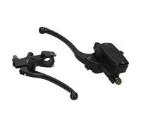 Ejoyous Ensemble de Levier de Frein et D'Embrayage Hydraulique, Pièce Moto Accessoire Motocyclette Universel 22mm Guidon CNC Alliage D'Aluminium avec Réservoir D'Huile 14ml pour et Moins