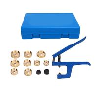 Ejoyous Ensemble D'outils de Presse pour Montre, Construction Manuelle Robuste avec 11 Matrices Interchangeables pour la Réparation du Dos de la Montre Ronde et Le Remplacement de la