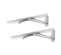 Ejoyous Étagère Murale de Table de Banc Pliante, Support en Acier Inoxydable, Peut Contenir 617lb, Idéale pour Bateau, Camping-Car, Garage, Cuisine