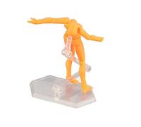 Ejoyous Figure d'action Flexible Masculine, Matériau PVC Premium, Figure d'action Musculaire pour Les Artistes, Poses Réglables, Utilisations Multiples, Porte-greffe, Prend en Charge des (Orange