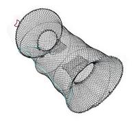 Ejoyous Filet de Pêche Cylindrique Pliable en Nylon, 3 Tailles, pour | Piège à Crabes en Nylon et Fil D'acier, pour Homards, écrevisses et Crevettes, Compatible Anguilles, avec Crochet de