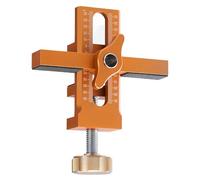 Ejoyous Gabarit de Montage de Porte D'armoire, Outil D'installation de Porte en Alliage D'aluminium avec Bras de Support Réglable et Pince pour le Positionnement et le Nivellement des