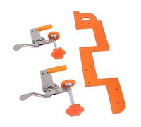 Ejoyous Gabarit de Rainurage de Poignée intégré, Kit d'outils de Rainurage en Alliage d'aluminium avec Coupe-roulement pour des Installations Précises de Portes 'armoires