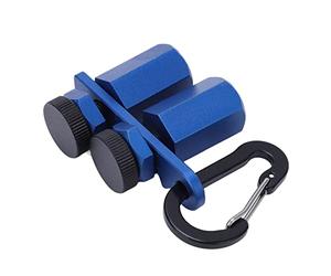 Ejoyous Gabarit D'escalier, équerre de Charpente, Guide de Traçage, Gabarit de, Hexagone Plat en Alliage D'aluminium anodisé Résistant à L'usure et à la Corrosion, avec Vis à Pouce en (BLUE)