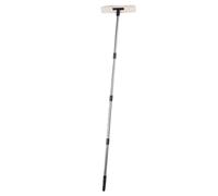 Ejoyous Grattoir de Désherbage de Jardin en Acier Inoxydable 2 en 1, Grattoir de Sol avec Brosse à Récurer Métallique, Manche Long Amovible, Tête en Acier au Carbone pour l'élimination de la Mousse