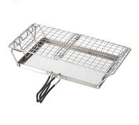 Ejoyous Grille-Pain de Camping pour Cuisinière à Gaz, Grille-Pain de Camping en Acier Inoxydable avec Poignée Pliante, Grille-Pain à Gaz pour Cuisinière à Gaz à 2 Tranches, Grille-Pain