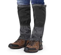 Ejoyous Guêtres de Randonnée, 1 Paire de Jambières Imperméables Marche Guêtres pour L'extérieur Guêtres de Neige Couverture Réglable pour Randonnée Escalade Chasse Cyclisme Noir