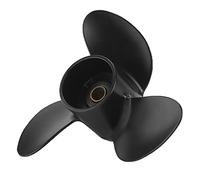 Ejoyous Hélice de Bateau à 3 Pales, Remplacement de Moteur de Rotation RH à 12 Dents en Alliage d'aluminium pour Moteurs Hors-Bord Mariner de 7,8 Pouces de Diamètre