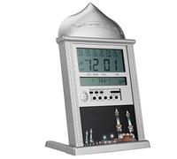 Ejoyous Horloge de Prière Musulmane, Horloge de Prière Islamique Numérique, Alarme de Prière Musulmane, Horloge Murale Musulmane Azan, Horloge de Prière avec Calendrier Lunaire Musulman,