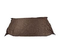 Ejoyous Housse de Table de -Pong Imperméable d'extérieur en Taffetas de Polyester Enduit d'argent 190T 280 X 153 X 73 Cm, Pliable, Anti-poussière, Vent pour Terrasse, Terrasse, Cour (Brown)