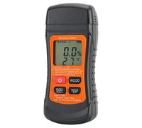 Ejoyous Humidimètre pour Bois ABS à Double Broches Testeur d'humidité du Bois 4 à 75 pour Cent avec Maintien LCD Lecture Automatique de la Température pour les Menuisiers Planchers en Murs Papier
