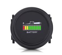 Ejoyous Indicateur de Batterie LED, Moniteur de Niveau pour 12V/24V/36V/48V/72V, Compatible Voiturette et Chariot Élévateur