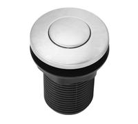 Ejoyous Interrupteur à Air pour Broyeur de Déchets, Bouton Poussoir de avec Kit de Tuyau Pneumatique de 1,5 M, Auto-verrouillage pour Trou de Montage de 32 Mm