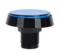 Ejoyous Interrupteur à Bouton-Poussoir, Mini Bouton-Poussoir Rond Facile à Utiliser pour Console de Jeu avec Lumière LED pour Le Remplacement de la Console de Jeu (Bleu+LED+Interrupteur à Trois