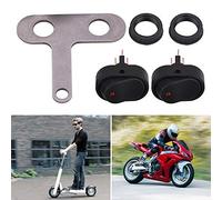 Ejoyous Interrupteur de Phare LED, Interrupteur Marche/arrêt de Phare de Moto étanche 12 V avec Indicateur Bleu pour Motos et Scooters Universels (B)