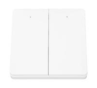 Ejoyous Interrupteur d'éclairage WiFi à 2 Gangs Interrupteur sans Fil auto-alimenté 3.0 APP Contrôle Minuterie Programme Pas de Câblage pour l'éclairage Domestique Salon Chambre