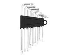 Ejoyous Jeu de Clés Allen Torx 9 Pièces e Sécurité Étoile en Forme de L, T6 T7 T8 T9 T10 T15 T20 T25 T27, pour Vélos