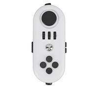 Ejoyous Jouet Fidget, Pad de Contrôleur de Jeu Fidget avec 13 Méthodes de Jeu Protables Protable Un Jouet EDC Sensoriel d'anxiété Légère pour Réduire (5 Blanc et Noir)