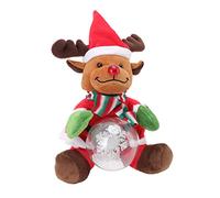 Ejoyous Jouets de Noël Chantants en Peluche électrique avec 3 Chansons Effet Flocon de Neige Brillant, Jouet de Noël Dansant pour Enfants, Vacances en Famille, Table, canapé, Lit, Décoration de
