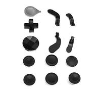Ejoyous Joysticks Métalliques de Remplacement, Palettes de Contrôleur à Poignée Texturée pour un Contrôle et une Personnalisation Améliorés pour les Manettes de Jeu Série 2 (GOLD) (BLACK)