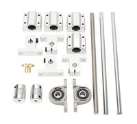 Ejoyous Kit d'arbre de Guidage Linéaire de 8 Mm, en Acier Inoxydable 304 avec Blocs Coulissants à Faible Friction, Idéal pour les Imprimantes 3D et les Machines de Gravure (8-250)