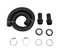 Ejoyous Kit de Connecteur de Tuyau de Baril de Pluie Kit de Déviateur de Baril de Pluie en Plastique Tuyau de 39,4 Pouces Connecteur de 1,5 Pouce pour Relier 2 Barils dans la Collecte d'eau de et