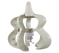 Ejoyous Kit de Générateur d'éolienne 12 V 24 V Générateur d'éolienne Verticale avec 5 Pales Alternateur à Aimant Permanent triphasé Contrôleur IP67 pour la Surveillance Marine à Domicile (300W)