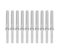 Ejoyous Kit de Matériel de Garde-corps de Câble, Jeu de Vis Tire-fond à Filetage en Acier Inoxydable, 10 Pièces, Raccords de Garde-corps de Câble Polis Résistants à la Rouille pour Utilisation en