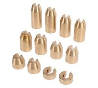 Ejoyous Kit de Poids d'équilibrage de Rayons de Roue de Moto en Laiton, Réglable et Universel pour Les Modèles Double Sport, Comprend 8 Poids et Outils pour Un équilibre Précis (12PCS)