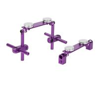 Ejoyous Kit DE Support DE Carrosserie RC MAGNÉTIQUE MAGNÉTIQUE RC BORDE SCHET DE CNC Alliage Alliage ALLIABLE ALLIMABLE pour 1/10 Cars avec STRONGET (Violet)