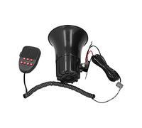 Ejoyous Klaxon d'alarme de Voiture 12 V, Haut-parleur d'avertissement en Métal ABS, 50 W, 115 DB, 7 Sons, Micro PA, Sirène 'urgence pour Voitures, Camions, Camping-car, Bateaux, Alerte Incendie,