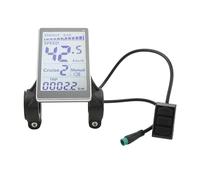 Ejoyous L'affichage LCD de Vélo électrique, Compteur D'affichage de L'ordinateur de Vélo étanche Robuste ABS Matériel avec 31.8mm 22.2mm pour Scooter de Pièces Rechange