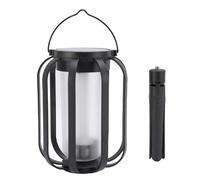 Ejoyous Lampe à énergie Solaire, Lanterne Solaire Suspendue à Longue Durée de Travail IPX4, Résistante à la Pluie, Contrôle par clé, avec Trépied, pour Cour et Arrière-Cour