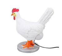 Ejoyous Lampe de Poulet Drôle Pondeuse de Poulet, Lampe D'oeuf de Poule Lampe de Table D'oeuf de Poule Drôle en Résine LED Lampe de Poule Veilleuse Salon Chambre Décoration