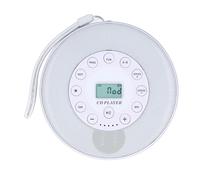 Ejoyous Lecteur CD Portable, Lecteur CD Bluetooth ABS avec Haut-Parleur intégré, Batterie Rechargeable 2000 MAh, Sortie 3,5 Mm, Lecture MP3 USB pour écoute en Voiture et à la Maison (White)