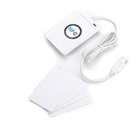 Ejoyous Lecteur/enregistreur NFC RFID, ACR122U IC Card USB Reader Writer Lecteur de Carte à Puce sans, Lecteur de Carte à Puce avec Câble USB, Prend en Charge ISO 14443 Type A