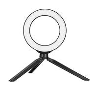 Ejoyous LED Fill Light ABS Ring Fill Light avec Trépied 40 LED 5V USB 3200 à 6500F 1 à 100 pour Cent de Gradation Double Support de Téléphone pour la Diffusion en Direct de Vidéos de Maquillage Selfie