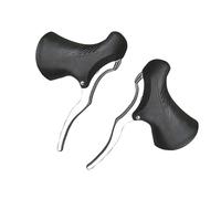 Ejoyous Levier de Frein de Vélo, Levier de Frein de Vélo de Route, Poignée de Frein, Levier de Frein de Guidon en Aluminium Léger pour VTT et Vélos de Route 22,2-23,8 Mm (Argent Peint en