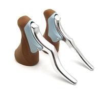 Ejoyous Levier de Frein de Vélo, Levier de Frein de Vélo de Route, Poignée de Frein, Levier de Frein de Guidon en Aluminium Léger pour VTT et Vélos de Route 22,2-23,8 Mm (Café)