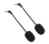 Ejoyous Lot de 2 Microphones de Rechange pour Cloud Flight S, Micro Casque de Jeu Détachable de 3,5 Mm avec Suppression du Bruit, Prise Plaquée Or, Noyau OFC pour Le Streaming de Chat de Jeu
